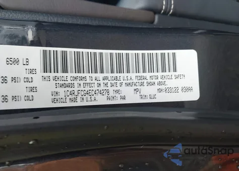2014 Jeep Grand Cherokee Overland from USA, damaged, VIN 1C4RJFCG4EC474278